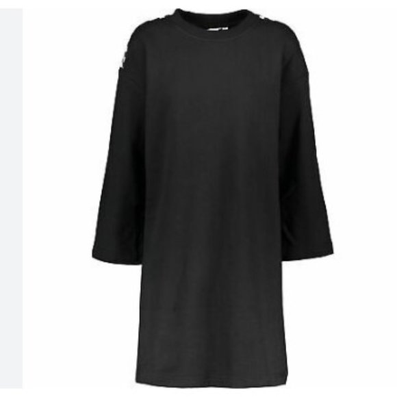 Vans Fleece Sweatshirt Dress Checkerboard Sleeve NWT - Picture 3 of 4